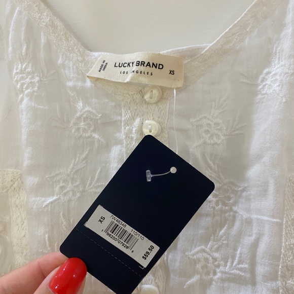 Lucky Brand Spring/Summer embroideried tank - Picture 6 of 6